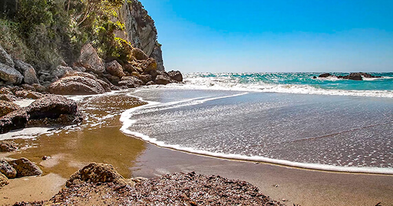 Prywatna plaża, Hotel Mayor La Grotta Verde Grand Resort, Korfu, Grecja