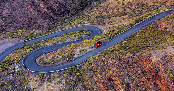 Road GC 210, Gran Canaria, Hiszpania 