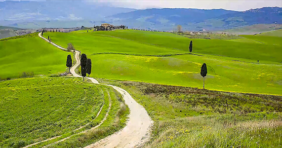 Val d'Orcia, Toskania, Włochy