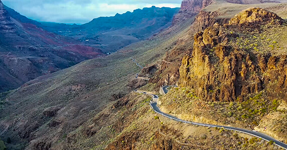 Winding Roads (kręte drogi), Gran Canaria, Hiszpania